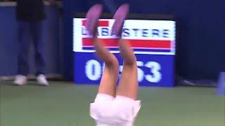 Marta Kostyuk backflip celebration