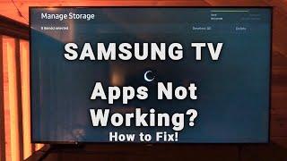 SAMSUNG Smart TV Apps Not Working? | (Netflix Not Opening / Not Loading) | How to Fix!