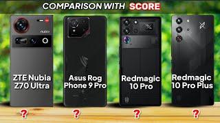 ZTE Nubia Z70 Ultra va Asus Rog Phone 9 Pro vs Redmagic 10 Pro vs Redmagic 10 Pro Plus Comparison 