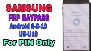 HOW TO BYPASS FRP ALL SAMSUNG  ANDRIOD 9-10 U2-U10 EASY 100%