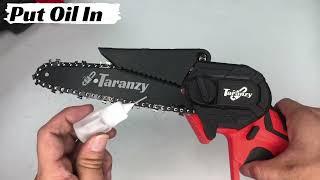 How To Oil Taranzy Mini Chainsaw