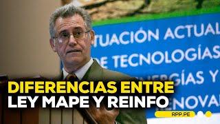 ¿En qué se diferencia la Ley Mape de Reinfo? #ROTATIVARPP | ENTREVISTA