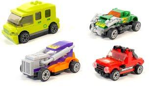How to Build LEGO cars - Sluban pullback cars M38-B1067 H and M38-B1088(E,F,H)