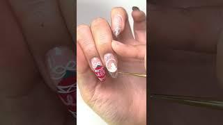 곰돌이가 산타가 된다면? / 크리스마스 아트 셀프네일 / Christmas self nail#바니네일 #bunnynail