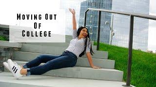 College Vlog:  MOVING OUT OF MY DORM ROOM!