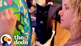 Artist Realizes Her Biggest Inspiration Is Her Cat | The Dodo