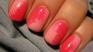 No water swirl marble manicure - Kręciołki na paznokciach hybrydowych