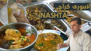 Lahori special nashta karachi | lahori murgh chanay | nashta | food street | Ali mahar