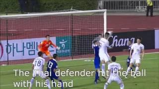 Referee sucks! Korea Republic vs Thailand