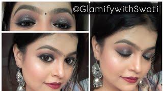 Party makeup using MAYBELLINE FIT ME foundation | Glam party makeup for beginners |