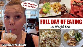 WEIGHT UPDATE! FULL DAY OF EATING for WEIGHT LOSS | Calorie Deficit Weight Loss Journey