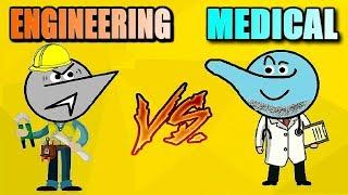 Engineering Vs Medical Students Life!