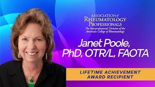 2024 ARP Lifetime Achievement Award – Janet Poole, PhD, OTR/L, FAOTA