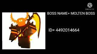 TDS ALL BOSSES THEME ID ROBLOX TOWER DEFENSE SIMULATOR