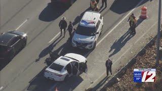 4 suspects in custody after police chase, crash on I-95 in Providence