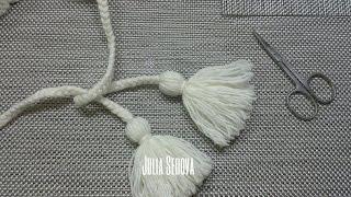 Кисточка из ниток: мастер-класс -  How to Make Yarn Tassels.