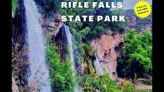 Exploring Rifle Falls State Park - Waterfalls & Caves & Trails, oh my!