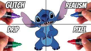 I tried drawing stitch ( 4 styles challenge! )