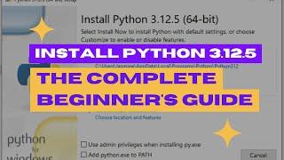 CARA INSTAL PYTHON 3.12.5 DI WINDOWS 10 DAN WINDOWS 11