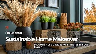 Modern Rustic Touch: DIY Sustainable Decor for an Eco-Friendly Lifestyle