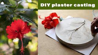 How To Make DIY  Botanical Plaster . Home Decor & Gift Ideas.Home Art Decor. Diy Plaster Casting Art