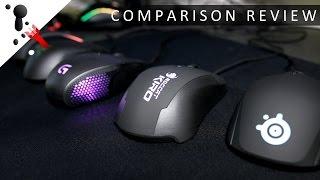 SS Rival 100 VS Roccat Kiro VS Logitech G303 VS Razer Abyssus VS Rapoo V300 Mega Comparison Review