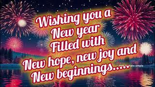 HAPPY NEW YEAR Wishes, Greetings, messages 2025, happy new year whatsApp status video,New year vibes