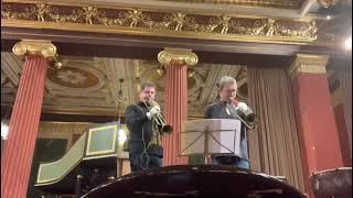 Extremely rare! 2 original trumpets from about 1700 playing together!