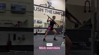 Workout stick & cable