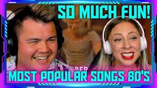 Reaction to Most Popular Song Each Month in the 80s | THE WOLF HUNTERZ Jon and Dolly