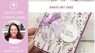 Anleitung Karte für Freundin basteln⎜Filigran Floral⎜Stampin' Up!®