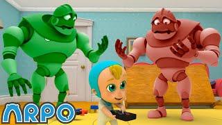 Remote CONTROLLING BABY  | ARPO The Robot | Funny Kids Cartoons | Kids TV Full Episode Compilation