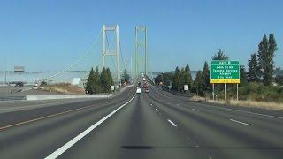 Interstate 705 in Tacoma, WA & the Tacoma Narrows Bridge