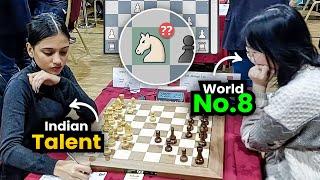 Indian Talent Divya Deshmukh Challenges World No.8 Tan Zhongyl | FIDE Women's Grand Swiss 2023