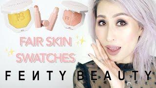 Fenty Beauty Highlighters on Fair Skin | Swatch + Giveaway | Fenty Beauty Trophy Wife Fair Skin NC15