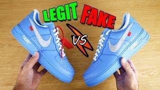 LEGIT vs FAKE AF1 MCA x Off-White. Originali vs UA