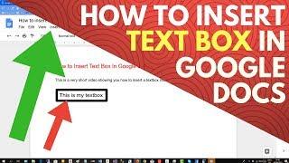 How to Insert Text Box in Google Docs