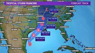 FRANCINE TRACKER: Latest tropical storm forecast, path, storm surge