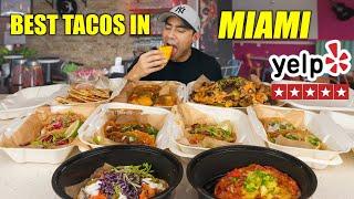 EATING THE  BEST TACOS IN MIAMI WITH 5 STARS ON  YELP | LA DIOSA TAQUERIA | NATEFIGGS