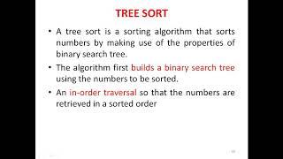 Tree sort