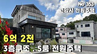 [고양시 전원주택] 6억 초반대 5룸 전원주택. 도시가스. 서울진입 20분 삼송역 버스운행.