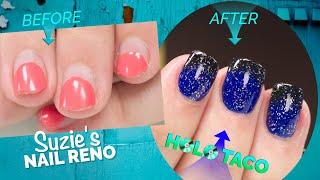 Suzie’s Nail Reno: Complete Nail Renovation with Holo Taco Design!