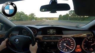 BMW E60 525D DRIVE ON GERMAN AUTOBAHN