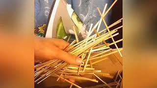 Флористика. Готовим соломка. Соломка. Картины из соломки.