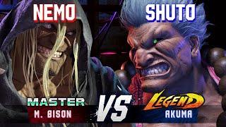 SF6 ▰ NEMO (M.Bison) vs SHUTO (Akuma) ▰ High Level Gameplay