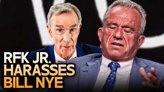 Deranged RFK Jr HARASSED Bill Nye With Anti Vax Text Messages