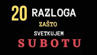 Subota - dan Gospodnji! Zašto svetkujem subotu!?