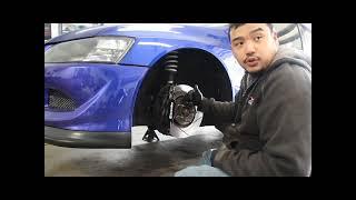 Evo 8 Whiteline Front Roll Center Adjusters installation