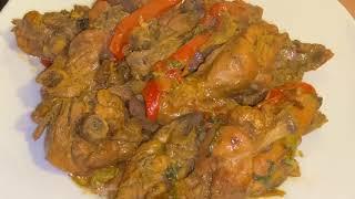 Pollo guisado dominicano |pollo al caldero|