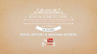 NIKHIL ANTONY & ARCHANA GEORGE .....  ENGAGEMENT